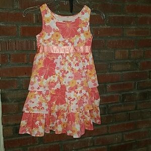 Peach Flower Girl Dress